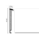 Плинтус Плинтус Dollken TS100 Life 1013 (5012/117) Белый  | FLOORDEALER